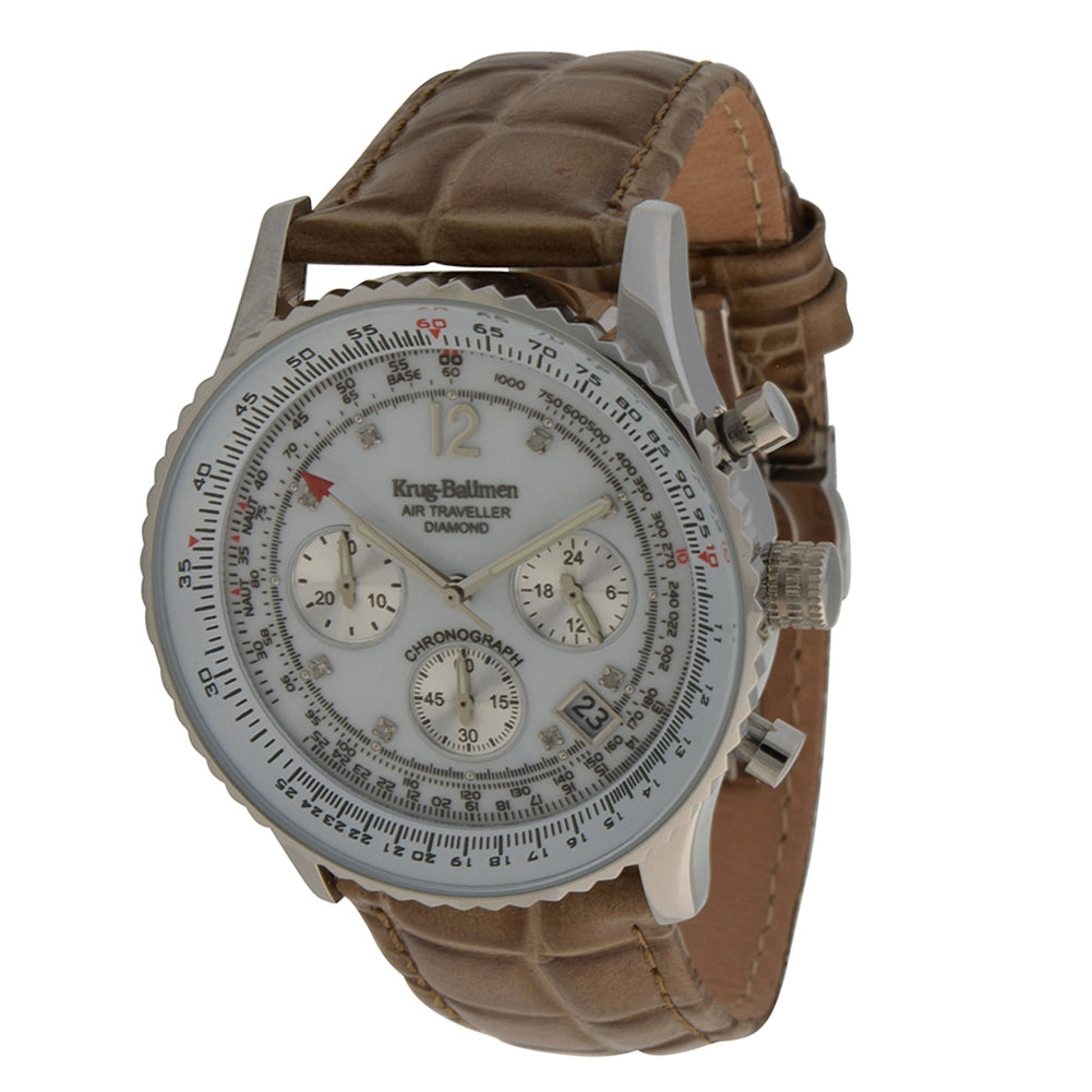 Mens Air Traveller Diamond Watch