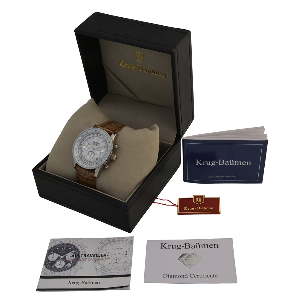 Mens Air Traveller Diamond Watch
