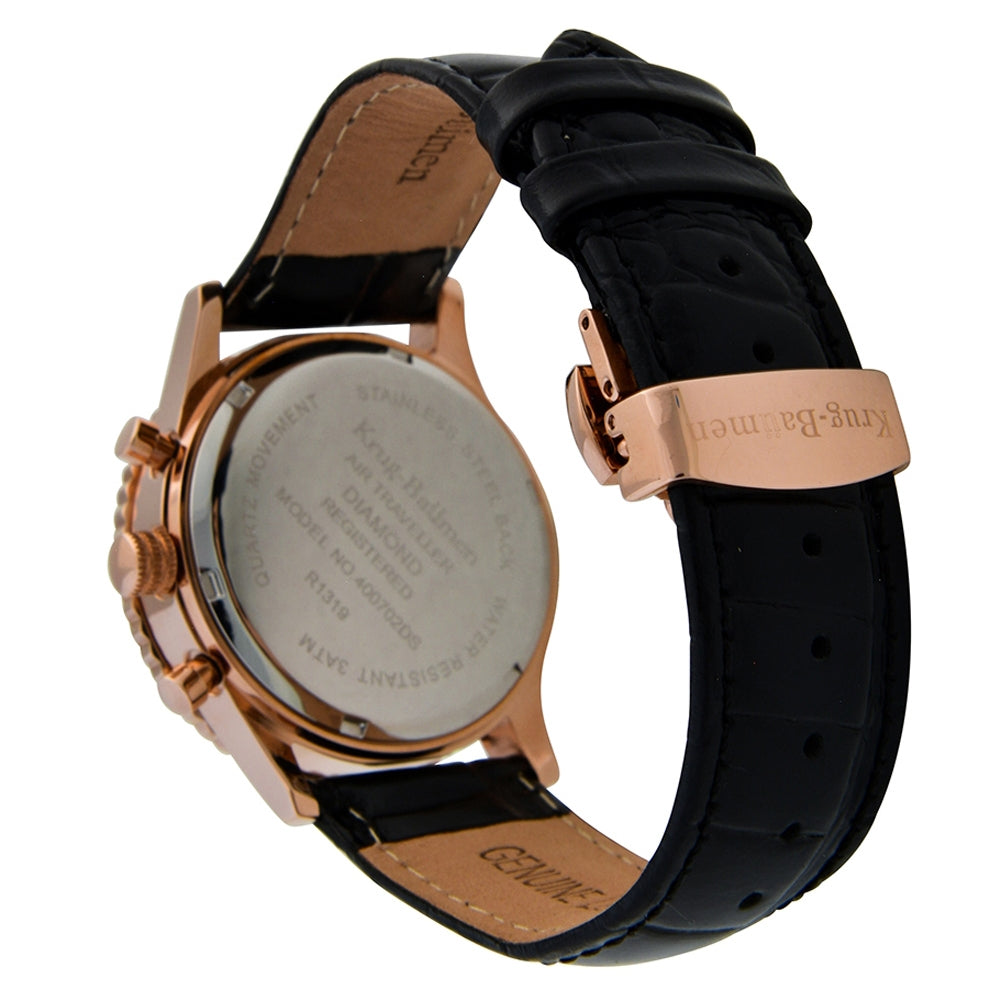 Mens Air Traveller Diamond Watch
