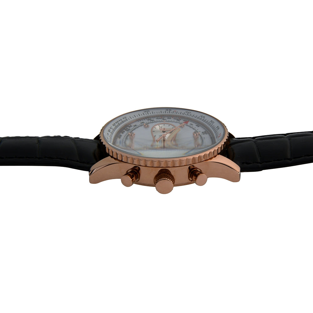 Mens Air Traveller Diamond Watch