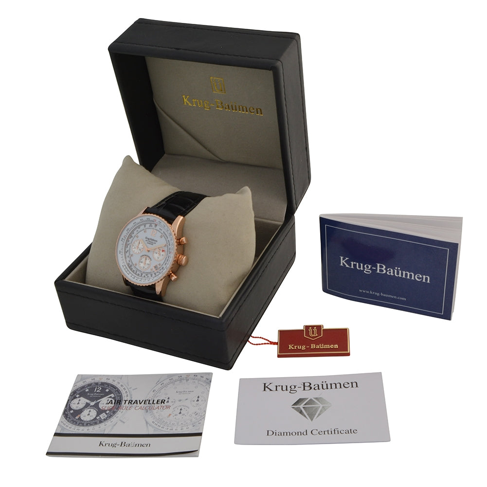 Mens Air Traveller Diamond Watch