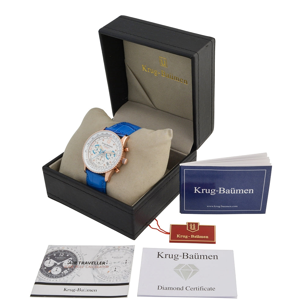 Mens Air Traveller Diamond Watch