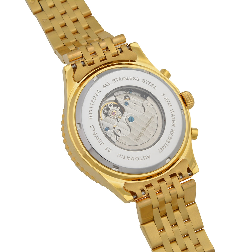 Mens Air Traveller Diamond Automatic Watch