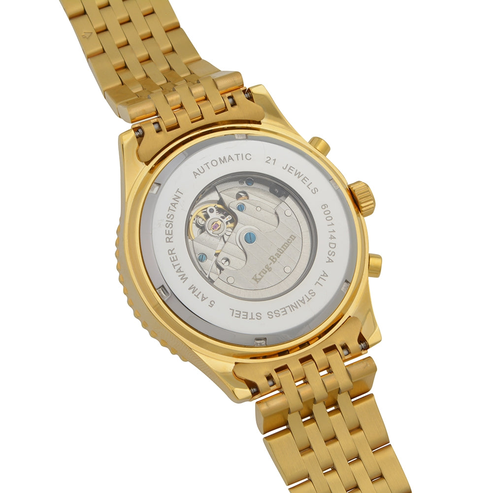 Mens Air Traveller Diamond Automatic Watch