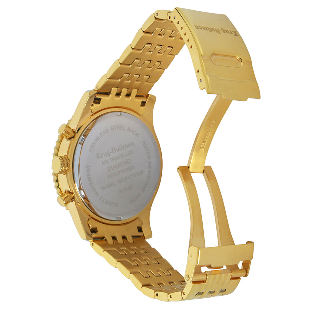 Mens Air Traveller Diamond Watch