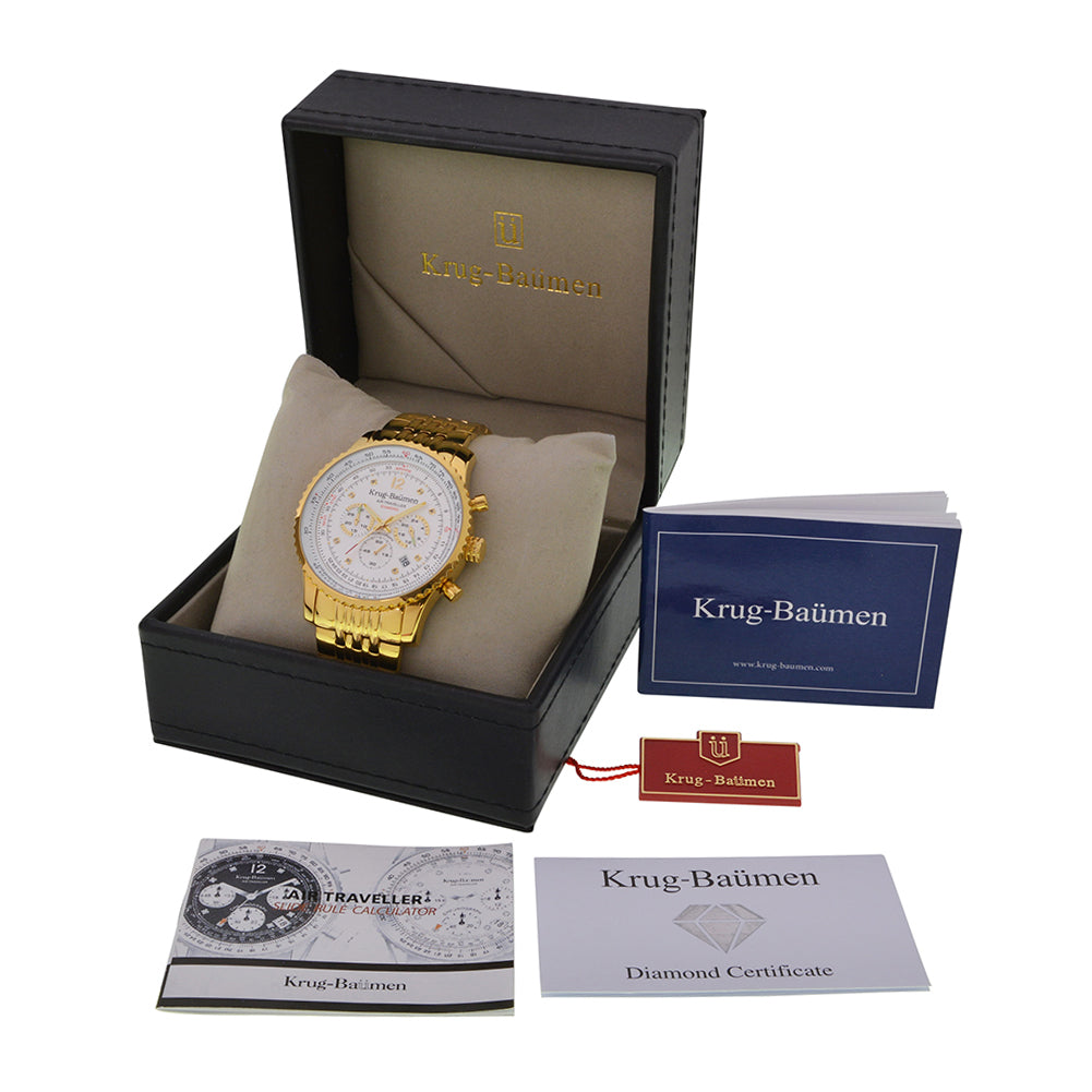 Mens Air Traveller Diamond Watch