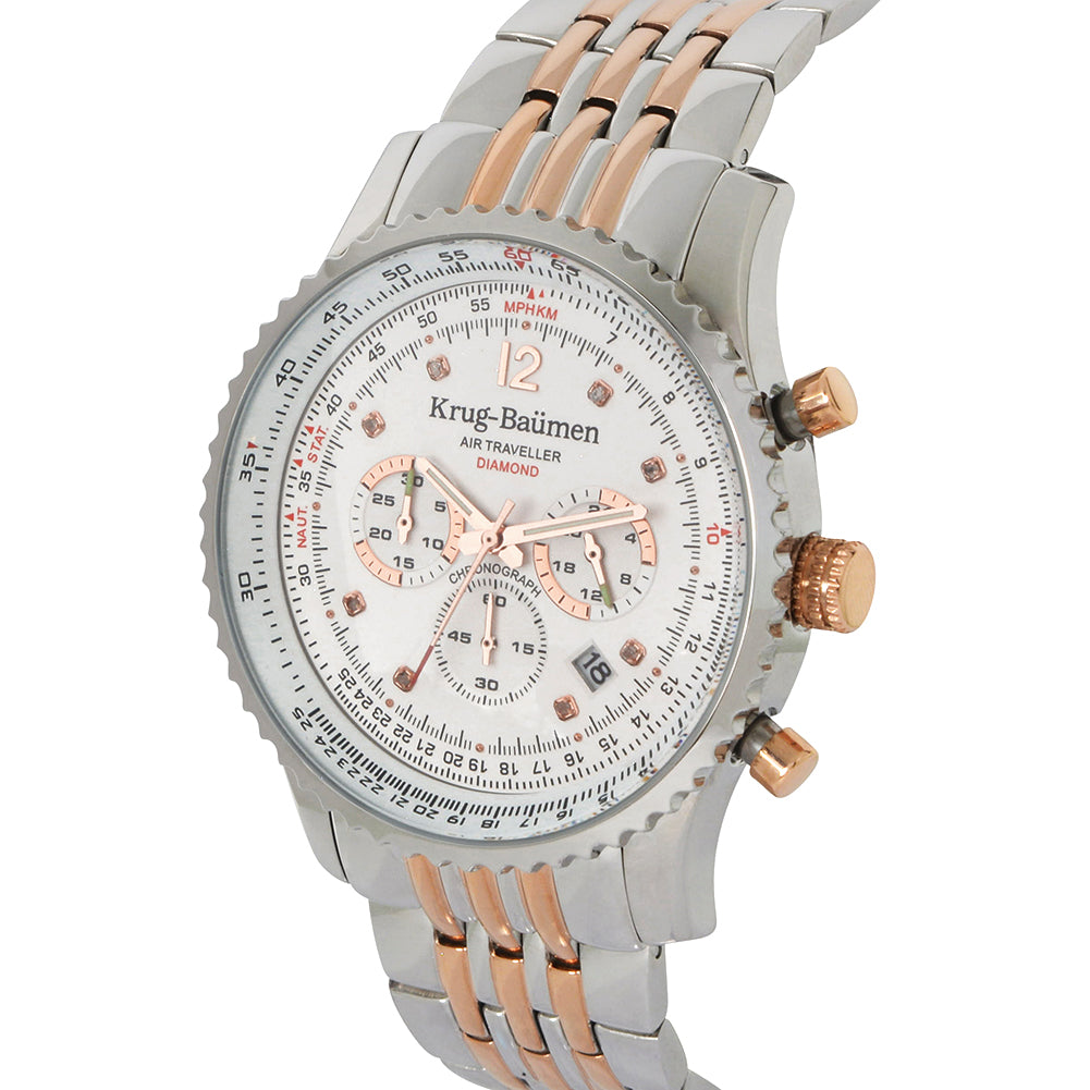 Mens Air Traveller Diamond Watch