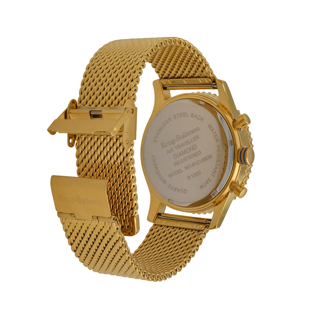 Mens Air Traveller Diamond Watch