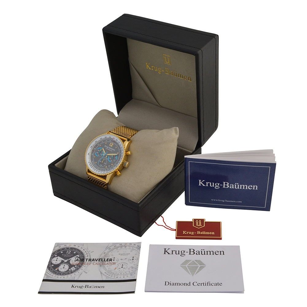 Mens Air Traveller Diamond Watch