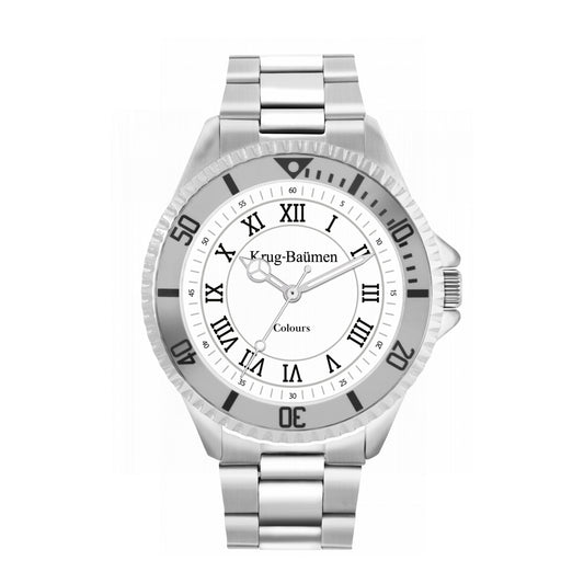 Mens COLOURS Limited Edition Silver Watch