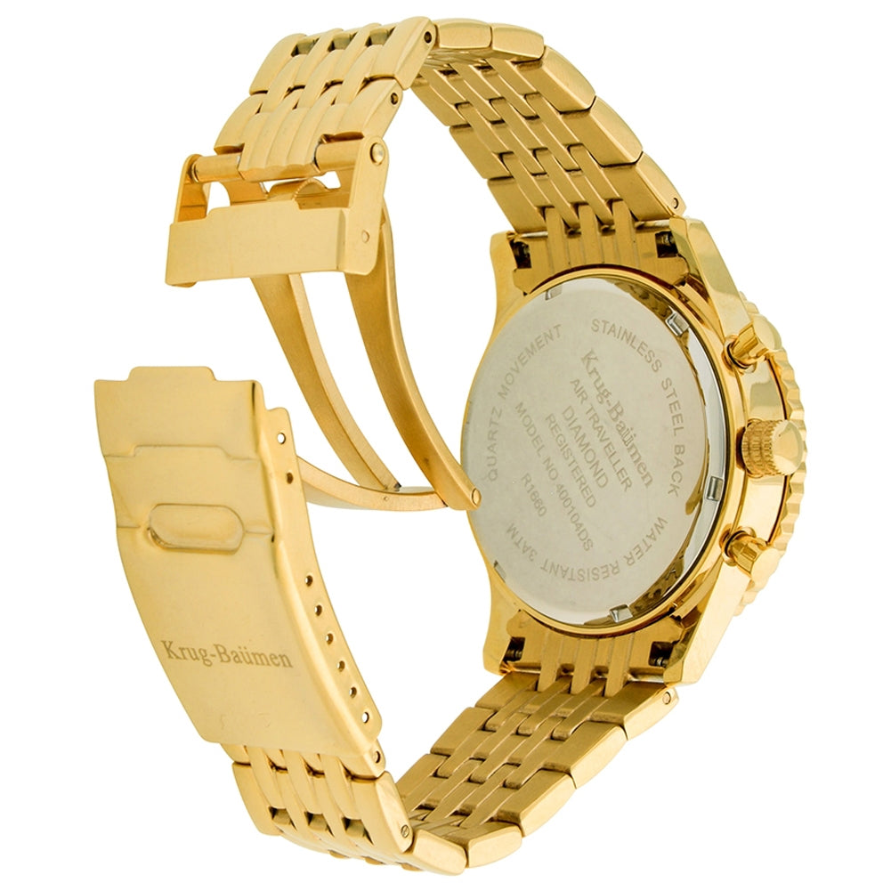 Mens Air Traveller Diamond Watch