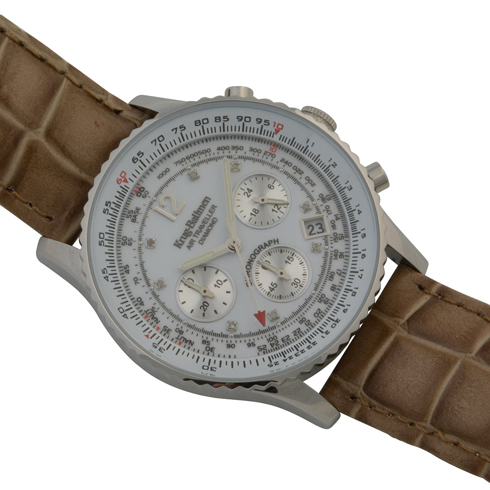 Mens Air Traveller Diamond Watch