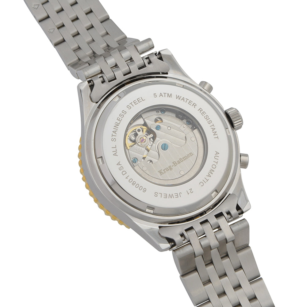 Mens Air Traveller Diamond Automatic Watch