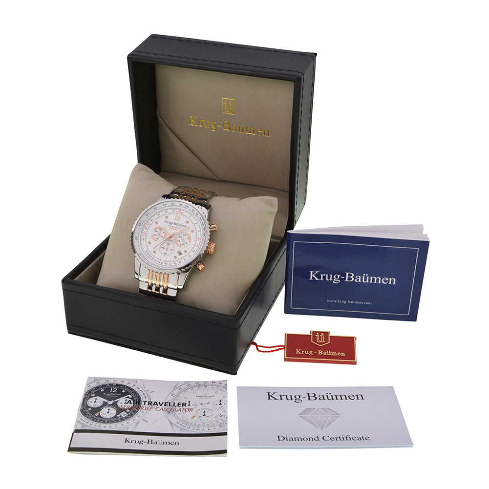 Mens Air Traveller Diamond Watch