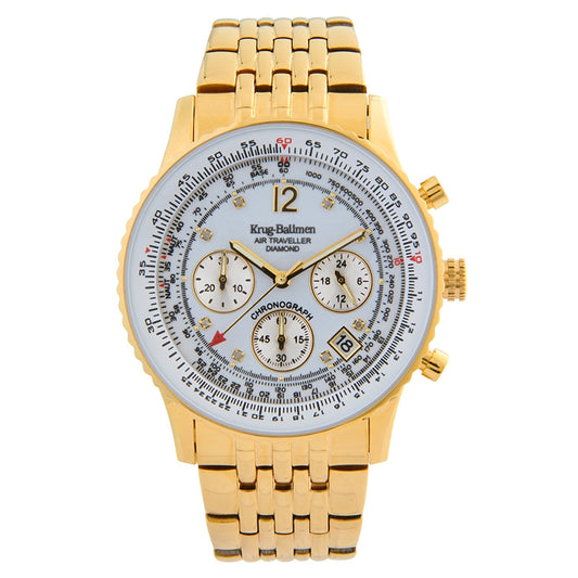 Mens Air Traveller Diamond Watch