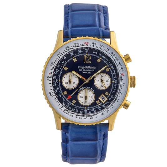 Mens Air Traveller Diamond Watch