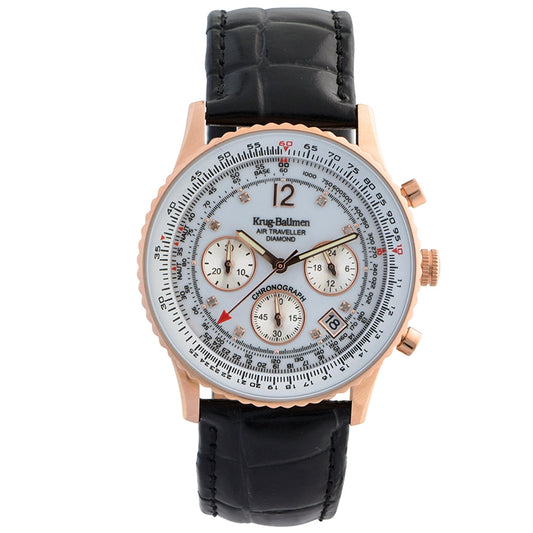 Mens Air Traveller Diamond Watch