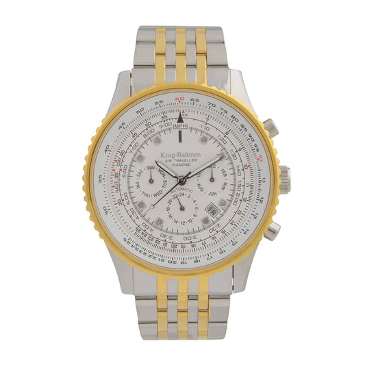 Mens Air Traveller Diamond Automatic Watch