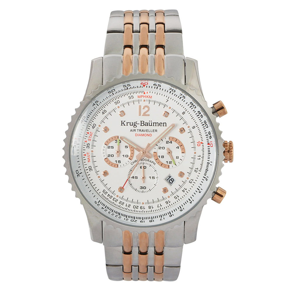 Mens Air Traveller Diamond Watch
