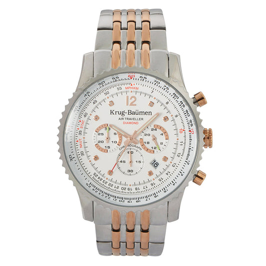 Mens Air Traveller Diamond Watch